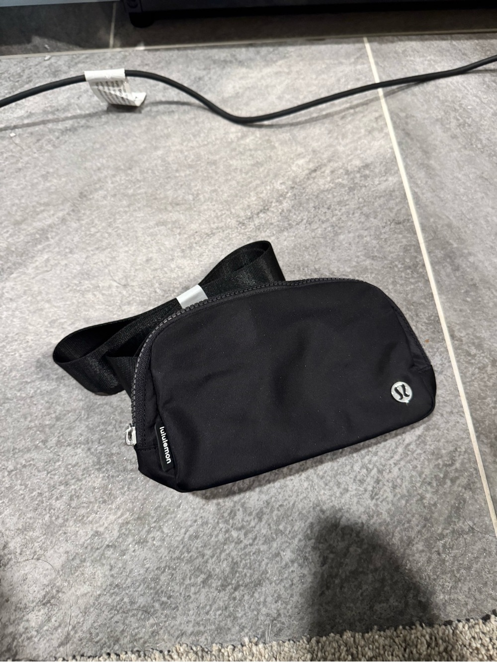 lululemon athletica Black Belt Bag with Logo